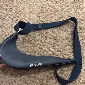 Jacquemus Navy Leather Crossbody Bag